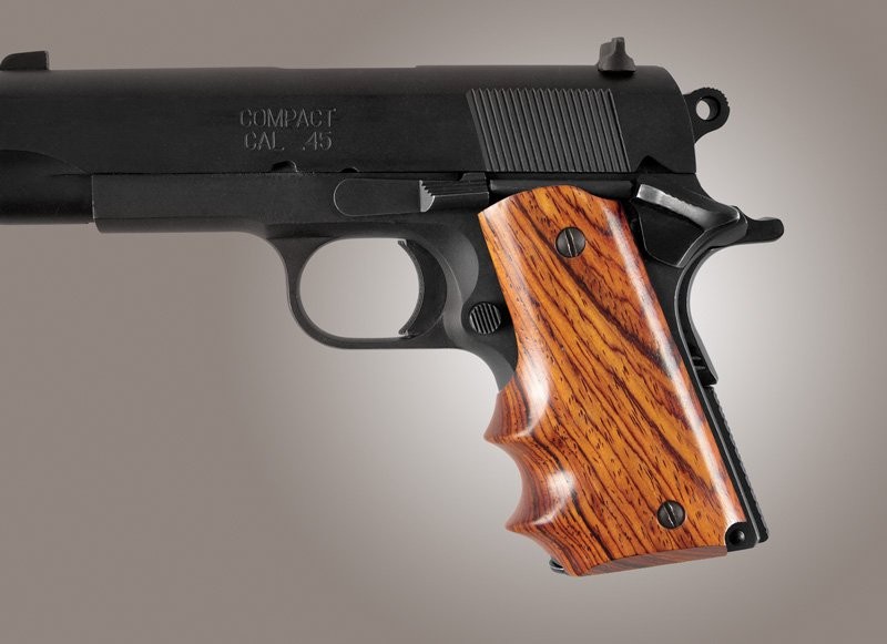 1911 Officers Model Cocobolo With Finger Groove