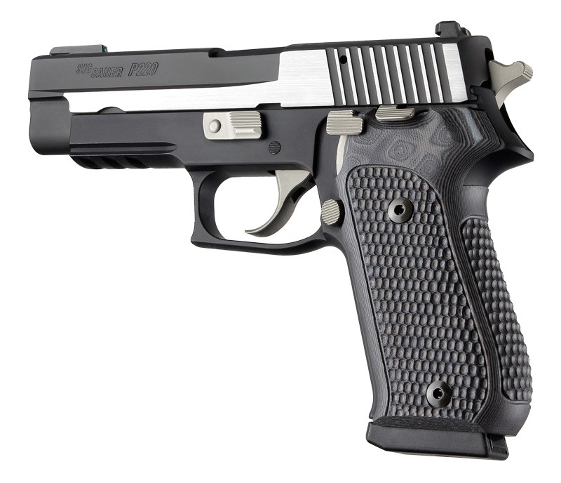 SIG Sauer P220 American Piranha Grip G10 - G-Mascus Black/Gray