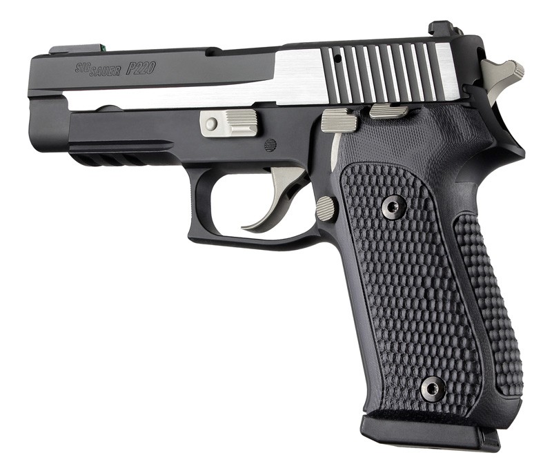 SIG Sauer P220 American Piranha Grip G10 - Solid Black