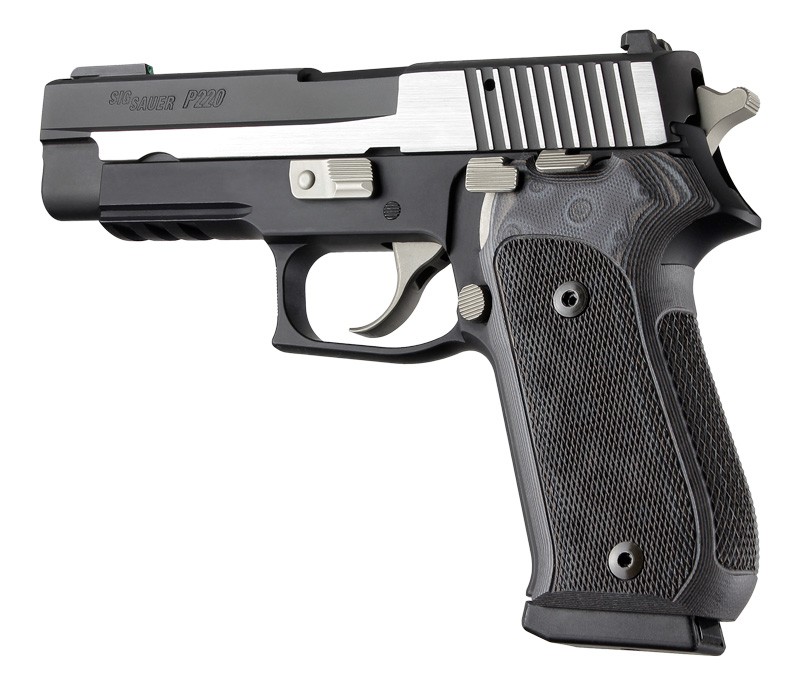 SIG Sauer P220 American Checkered G10 - G-Mascus Black/Gray