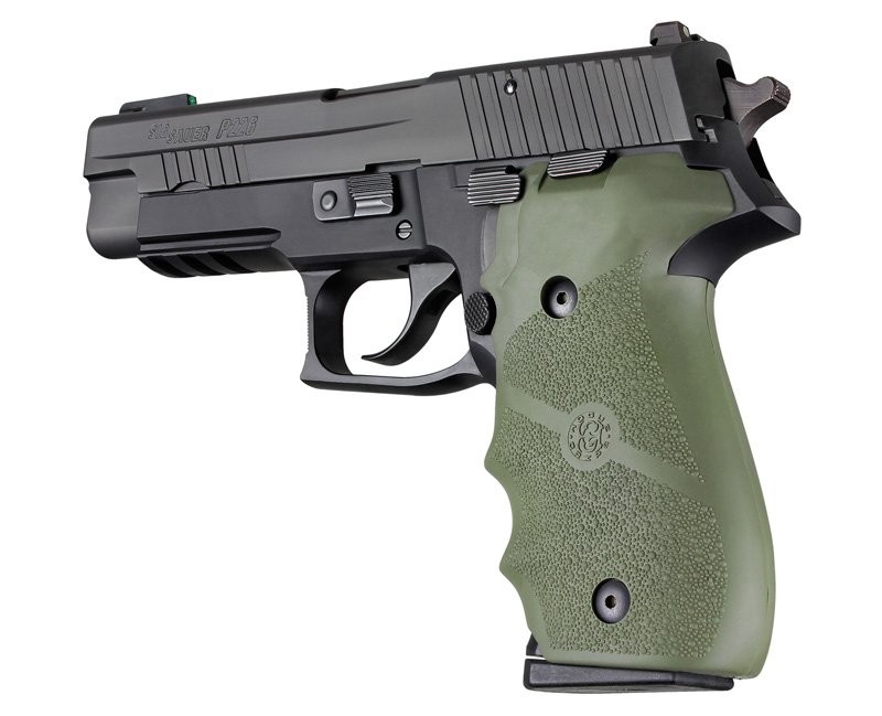 SIG SAUER P226 Rubber W/ Finger Grooves OD Green