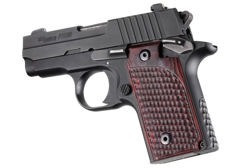 SIG Sauer P238 Piranha Grip G10 - G-Mascus Red Lava