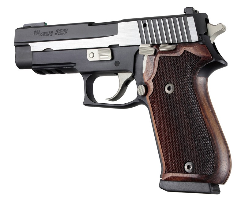 SIG Sauer P220 Rosewood American Model Checkered