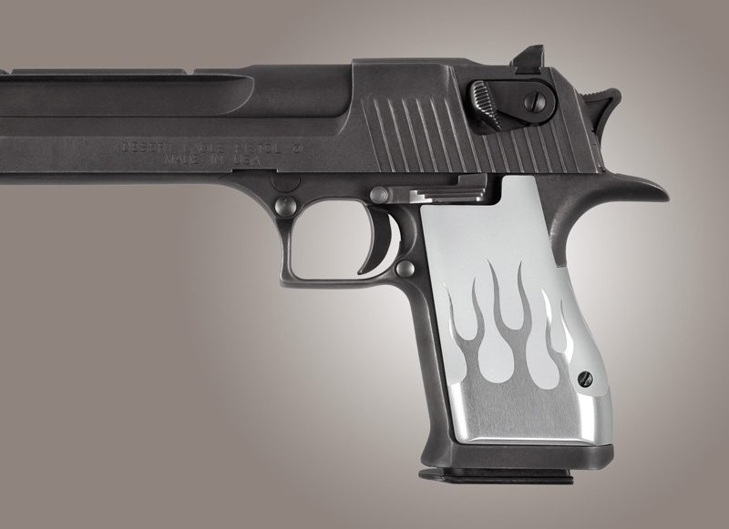 Desert Eagle Flames Aluminum - Clear Anodized