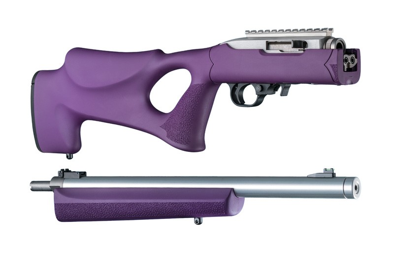 Ruger 10-22 Takedown Thumbhole .920" Diameter Barrel Purple Rubber OverMolded Stock