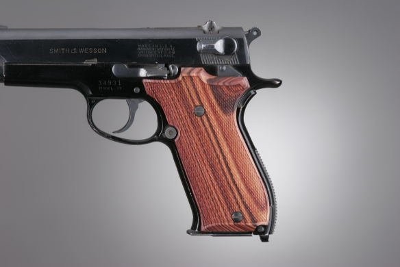 S&W 39 Kingwood Checkered