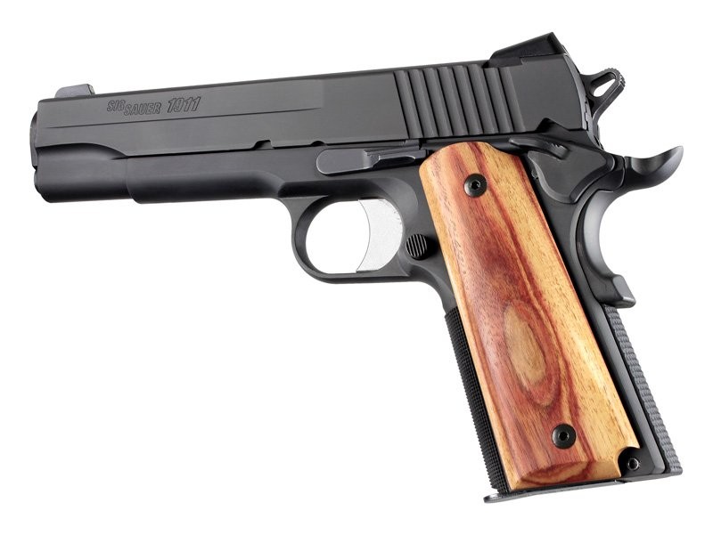 1911 Govt. Model Tulipwood Panels With Palm Swells