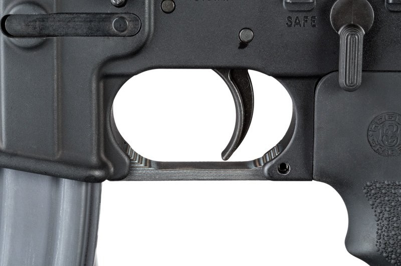 AR-15/M-16 Straight Trigger Guard G10 - G-Mascus Black/Grey
