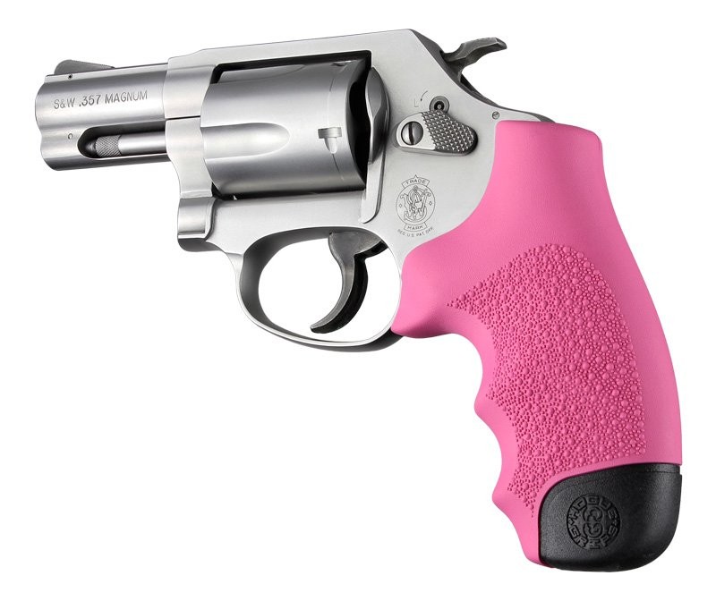 S&W J Frame Round Butt Rubber Monogrip Pink