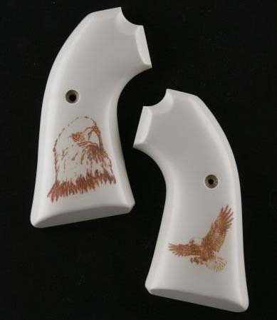 Ruger Bisley Scrimshaw Ivory Polymer - Eagle W/Talons