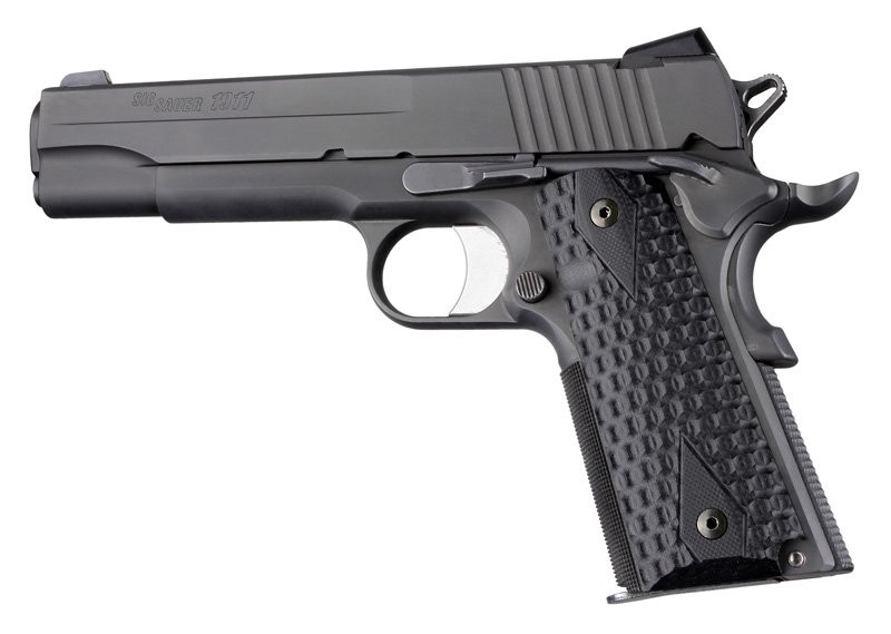 1911 Govt. Model Chain Link Solid Black G10
