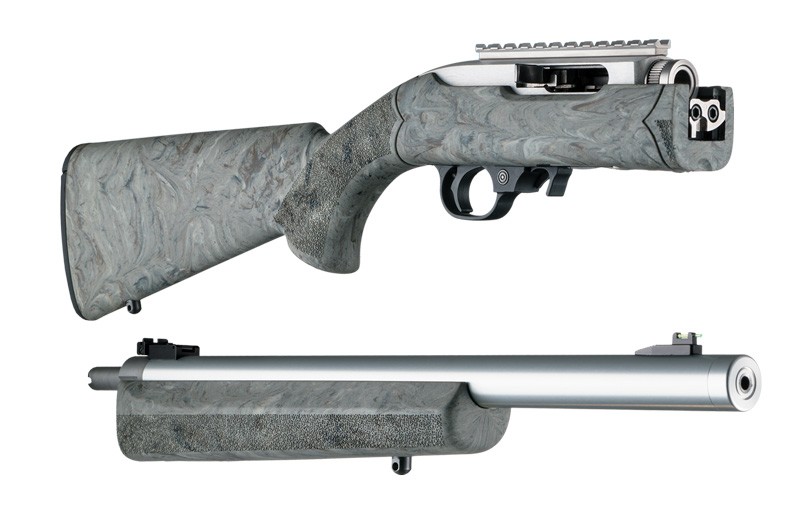 Ruger 10-22 Takedown .920" Diameter Barrel Ghillie Green Rubber OverMolded Stock