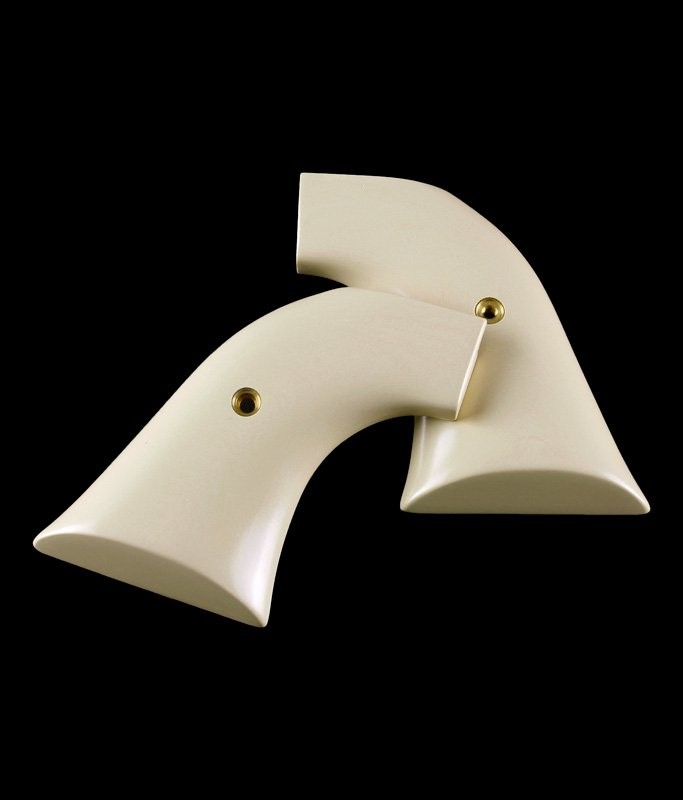 Ruger Blackhawk/Vaquero White Micarta Cowboy Panels
