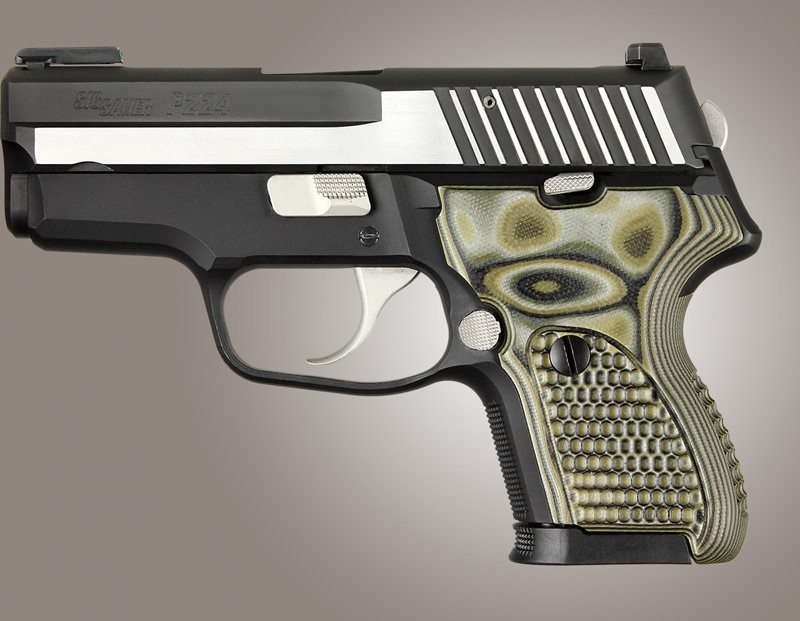 SIG Sauer P224 DAK Piranha Grip G10 - G-Mascus Green