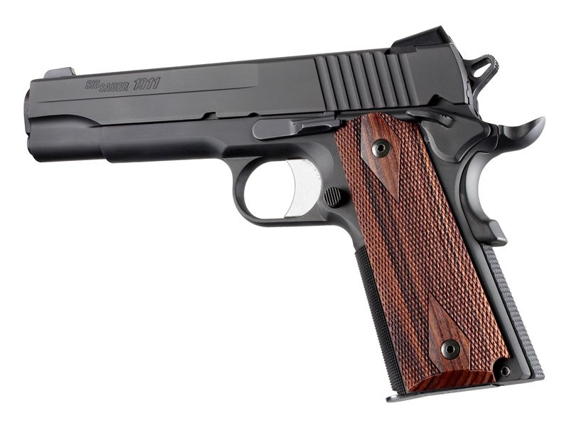 1911 Govt. Model Kingwood Ambi-Cut Checkered Panels