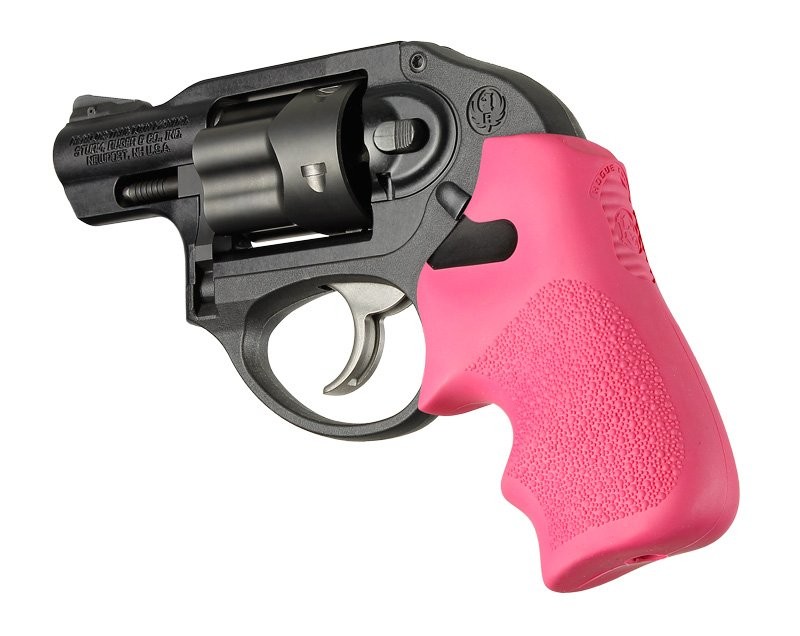 Ruger LCR/LCRx Finger Groove Rubber Tamer Cushion Grip Pink