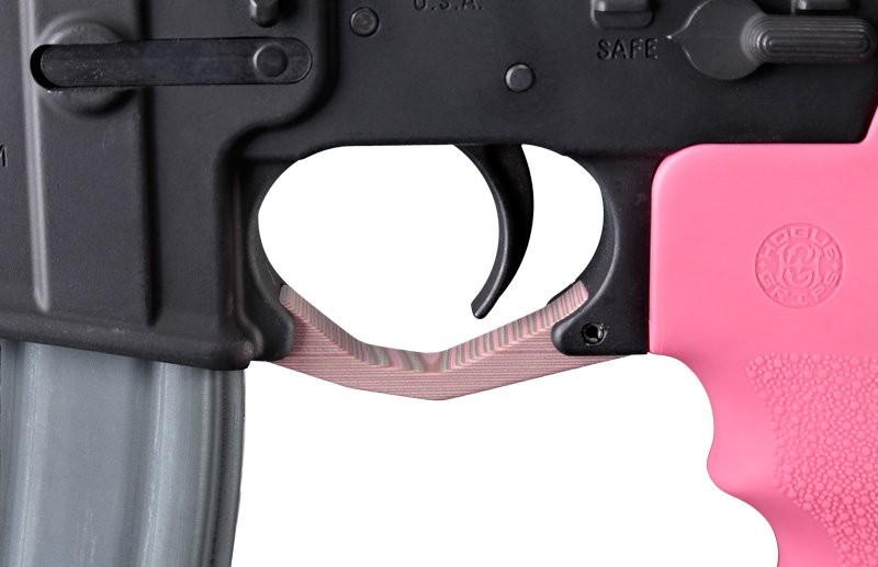 AR-15/M-16 Contour Trigger Guard G10 - G-Mascus Pink Lava