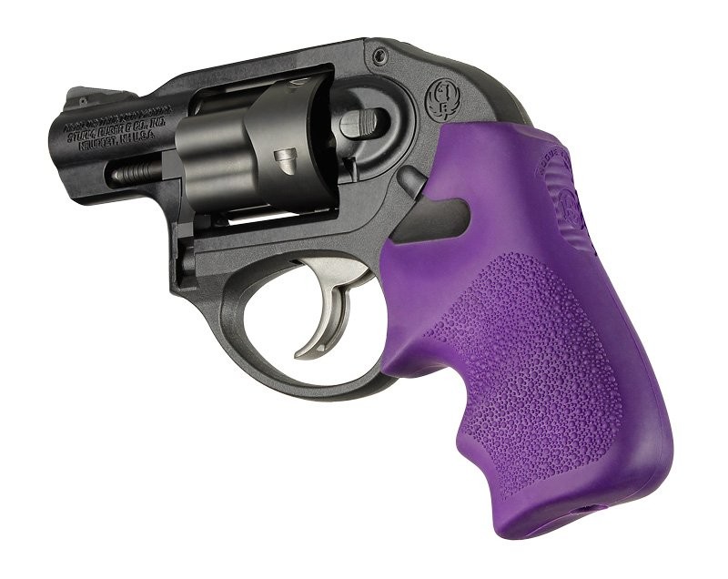 Ruger LCR/LCRx Finger Groove Rubber Tamer Cushion Grip Purple