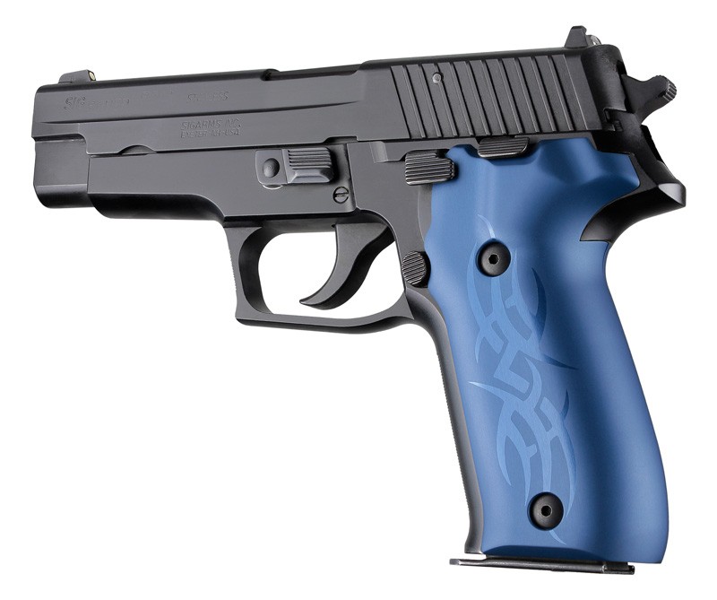 SIG Sauer P226 DA/SA Tribal Aluminum - Blue Anodize