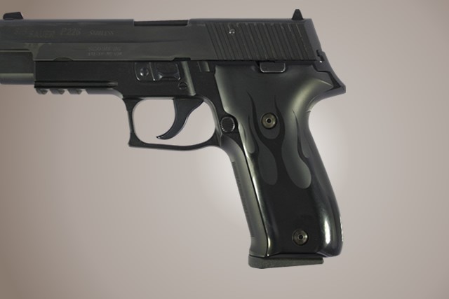 SIG Sauer P226 DAK Flames Aluminum - Black Anodize