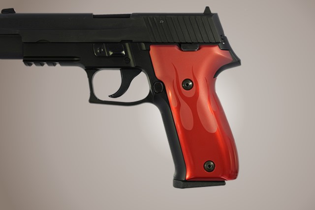 SIG Sauer P226 DAK Flames Aluminum - Red Anodize