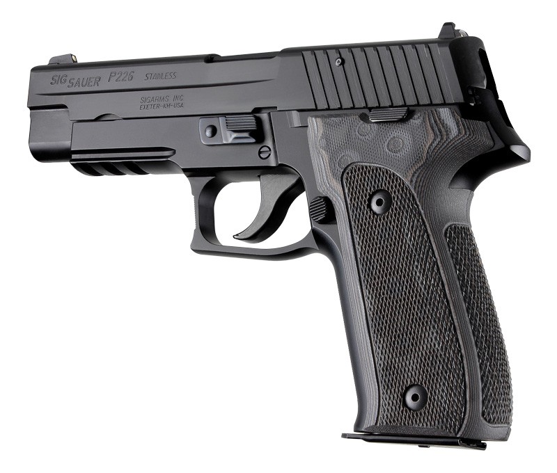 SIG Sauer P226 DAK Checkered G10 - G-Mascus Black/Gray