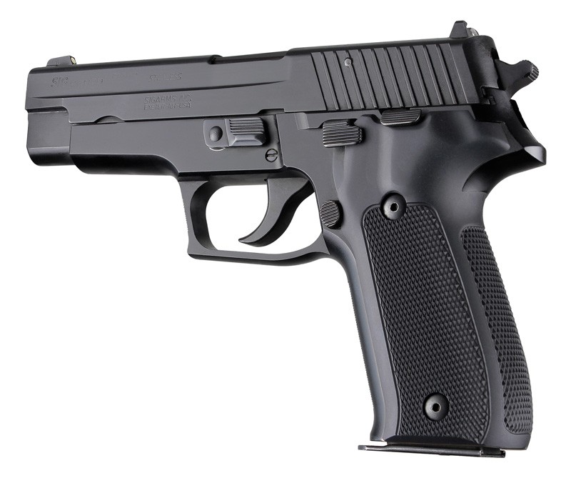 SIG Sauer P226 DA/SA Checkered Aluminum - Matte Black Anodize