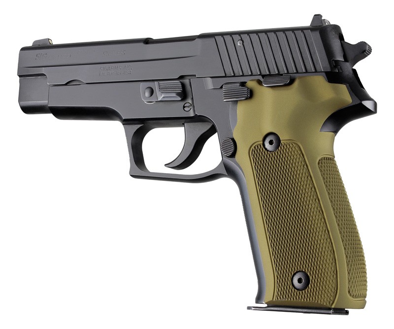 SIG Sauer P226 DA/SA Checkered Aluminum - Matte Green Anodize
