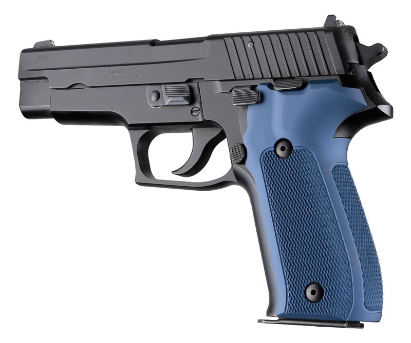 SIG Sauer P226 DA/SA Checkered Aluminum - Matte Blue Anodize
