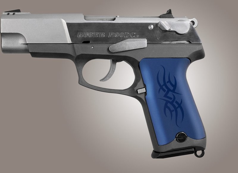 Ruger P85 - P91 Tribal Aluminum - Blue Anodize