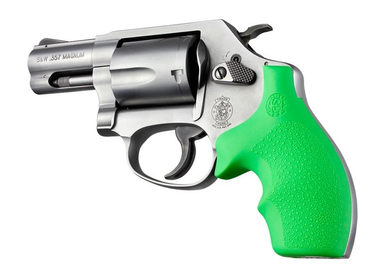 S&W J Frame Round Butt Rubber Bantam Style grip Zombie Green
