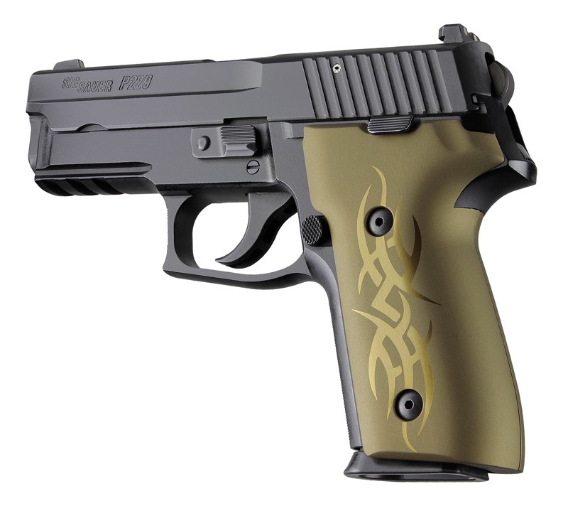 SIG Sauer P228 P229 DAK Tribal Aluminum - Green Anodize