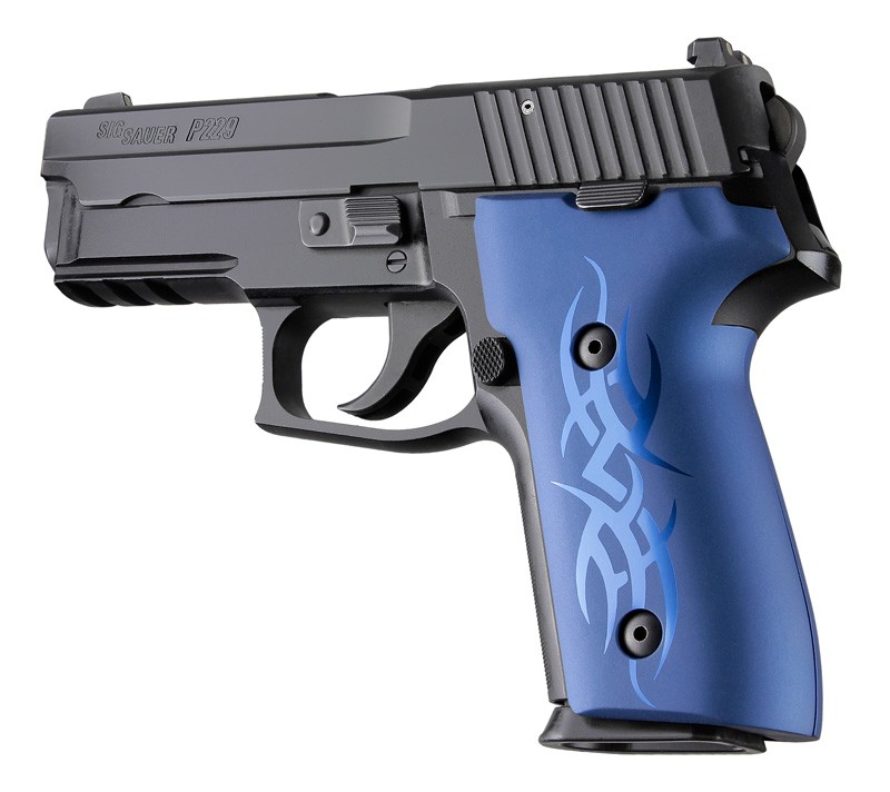 SIG Sauer P228 P229 DAK Tribal Aluminum - Blue Anodize