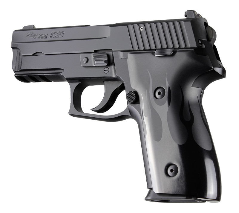 SIG Sauer P228 P229 DAK Flames Aluminum - Black Anodize