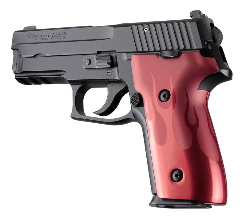 SIG Sauer P228 P229 DAK Flames Aluminum - Red Anodize