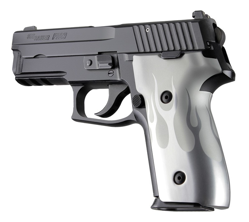 SIG Sauer P228 P229 DAK Flames Aluminum - Clear Anodize