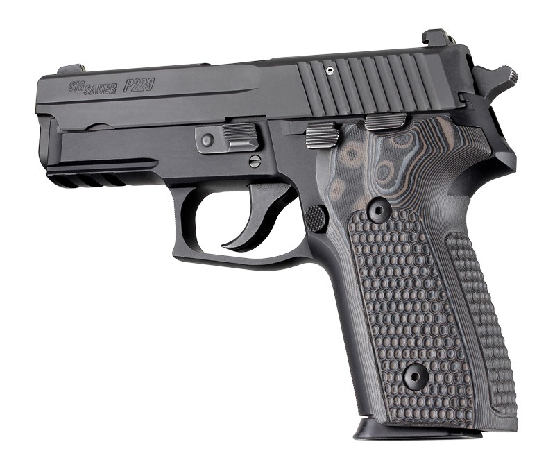 SIG Sauer P228 P229 Piranha Grip G10 - G-Mascus Black/Gray