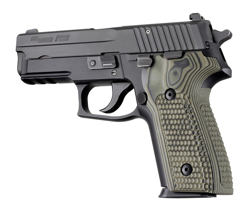 SIG Sauer P228 P229 Piranha Grip G10 - G-Mascus Green