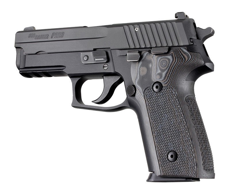 SIG Sauer P228 P229 Checkered G10 - G-Mascus Black/Gray