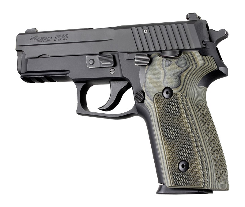 SIG Sauer P228 - P229 Checkered G10 - G-Mascus Green