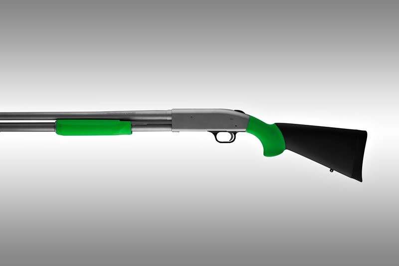 Mossberg 500 OverMolded Shotgun Stock kit with forend Zombie Green