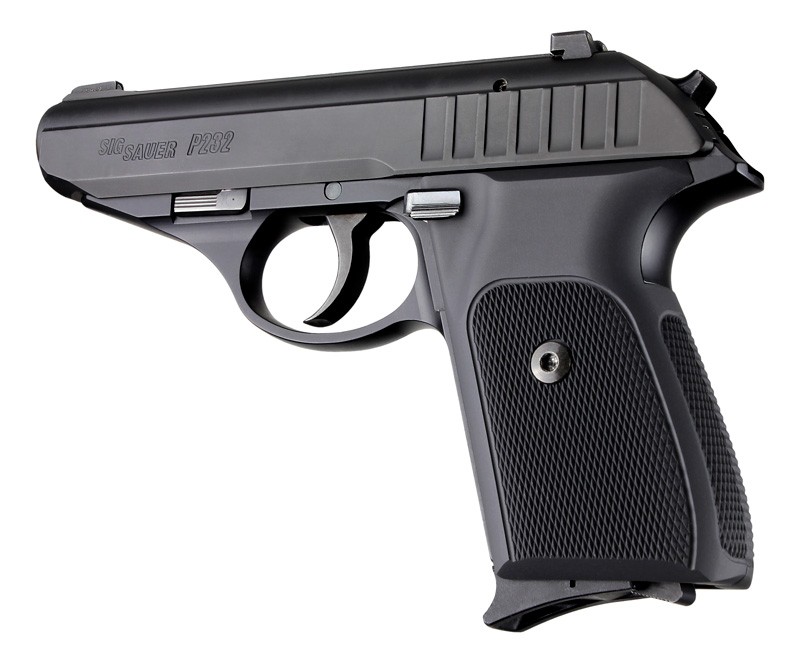 SIG Sauer P230 P232 Checkered Aluminum - Matte Black Anodize