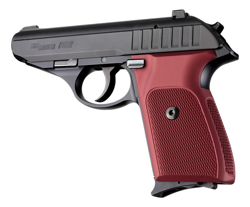 SIG Sauer P230 P232 Checkered Aluminum - Matte Red Anodize
