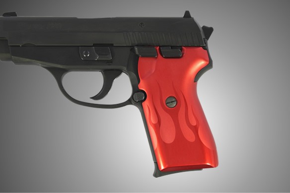 SIG Sauer P239 Flames Aluminum - Red Anodize
