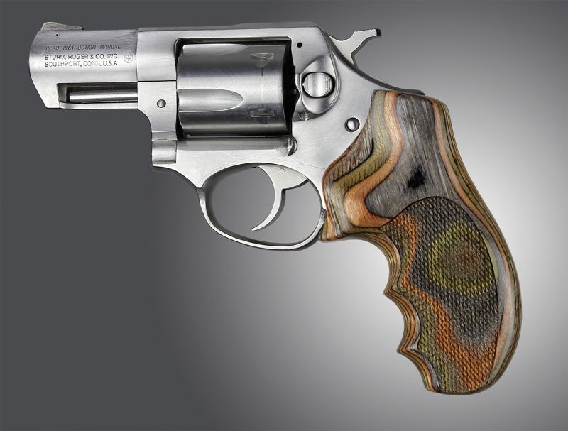 Ruger SP101 Lamo Camo Checkered