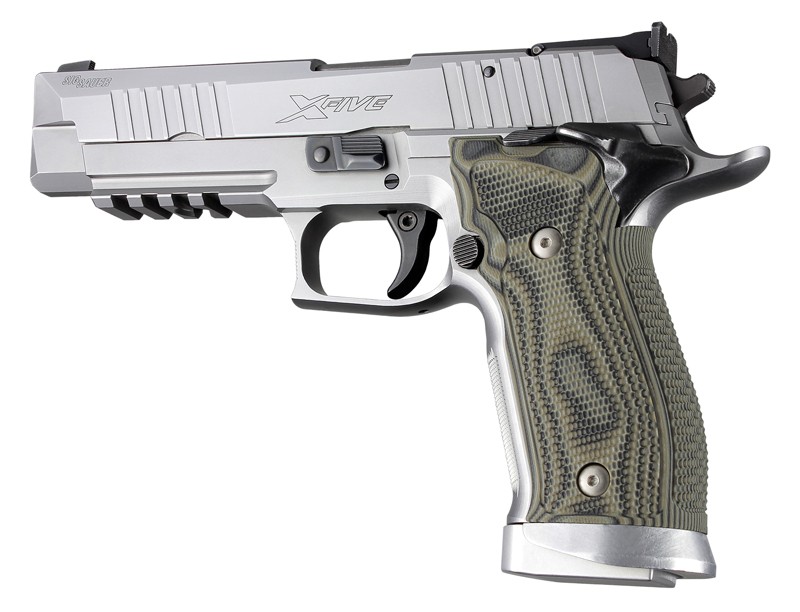 SIG Sauer P226 SAO X5 X6 Piranha Grip G10 - G-Mascus Green