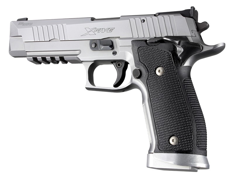 SIG Sauer P226 SAO X5 X6 Piranha Grip G10 - Solid Black