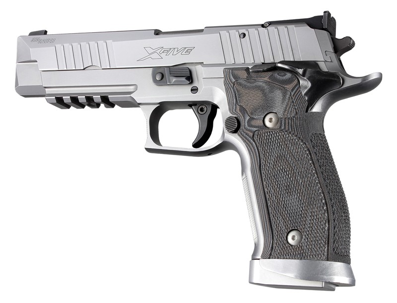 SIG Sauer P226 SAO X5 X6 Checkered G10 - G-Mascus Black/Gray