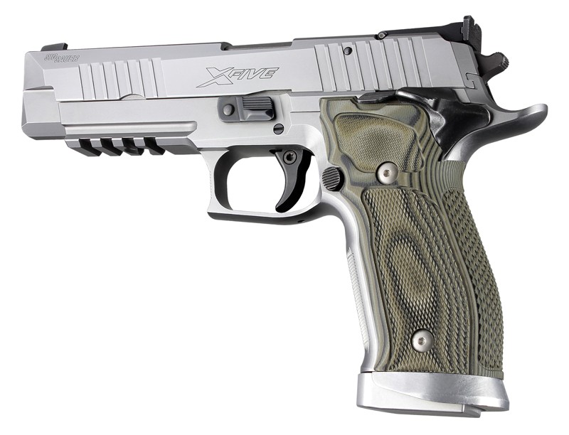 SIG Sauer P226 SAO X5 X6 Checkered G10 - G-Mascus Green
