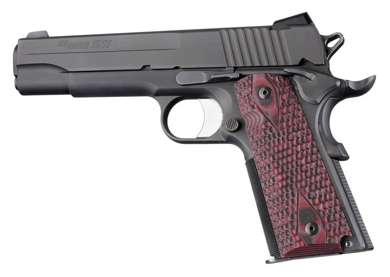 1911 Govt. Model Piranha Grip G-Mascus Red Lava G10